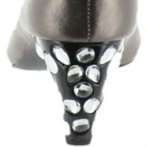 NWT LORI GOLDSTEIN MEREDITH METALLIC LEATHER PUMP 5.5M - Picture 9 of 10